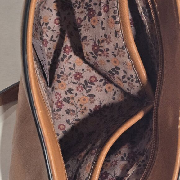 Anna Field Large Tan Faux Leather Bag. Pristine Condition Shoulder Strap 15" - Picture 7 of 8